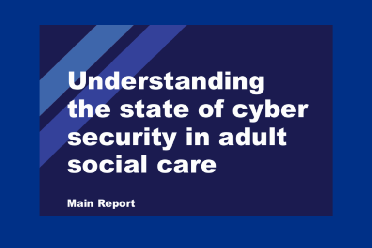 Cybersecurity in adult social care